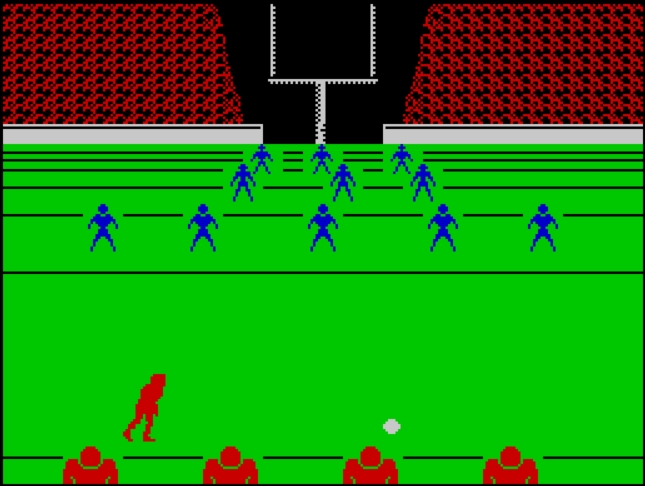 GFL Championship Football - ZX Spectrum game screenshot (1987) by Activision